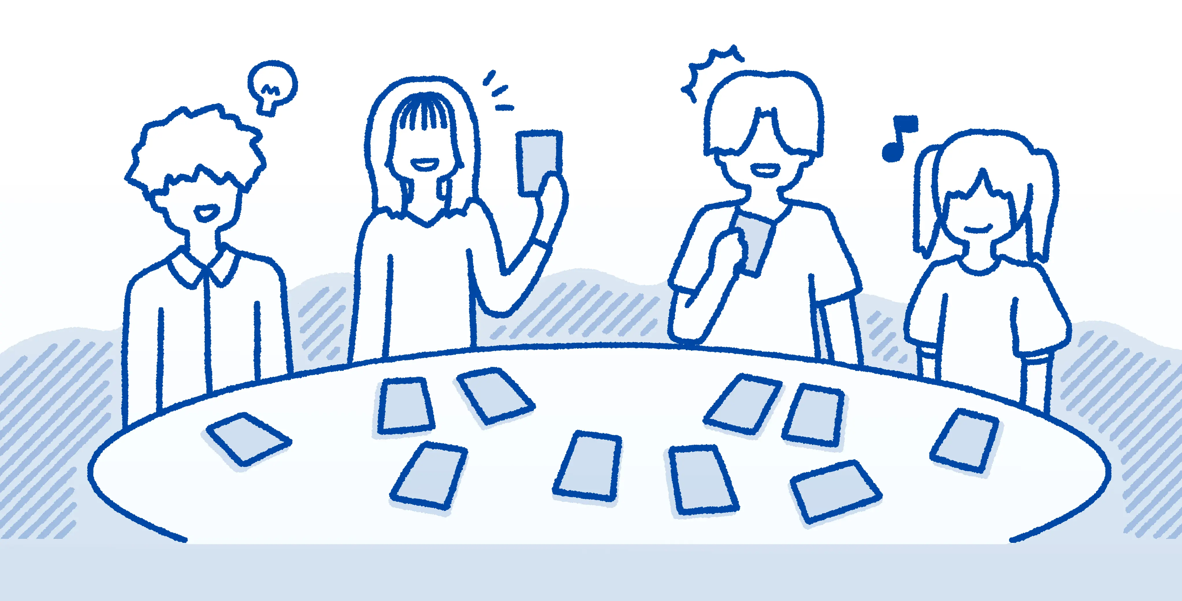 プレイヤーたちのイラスト